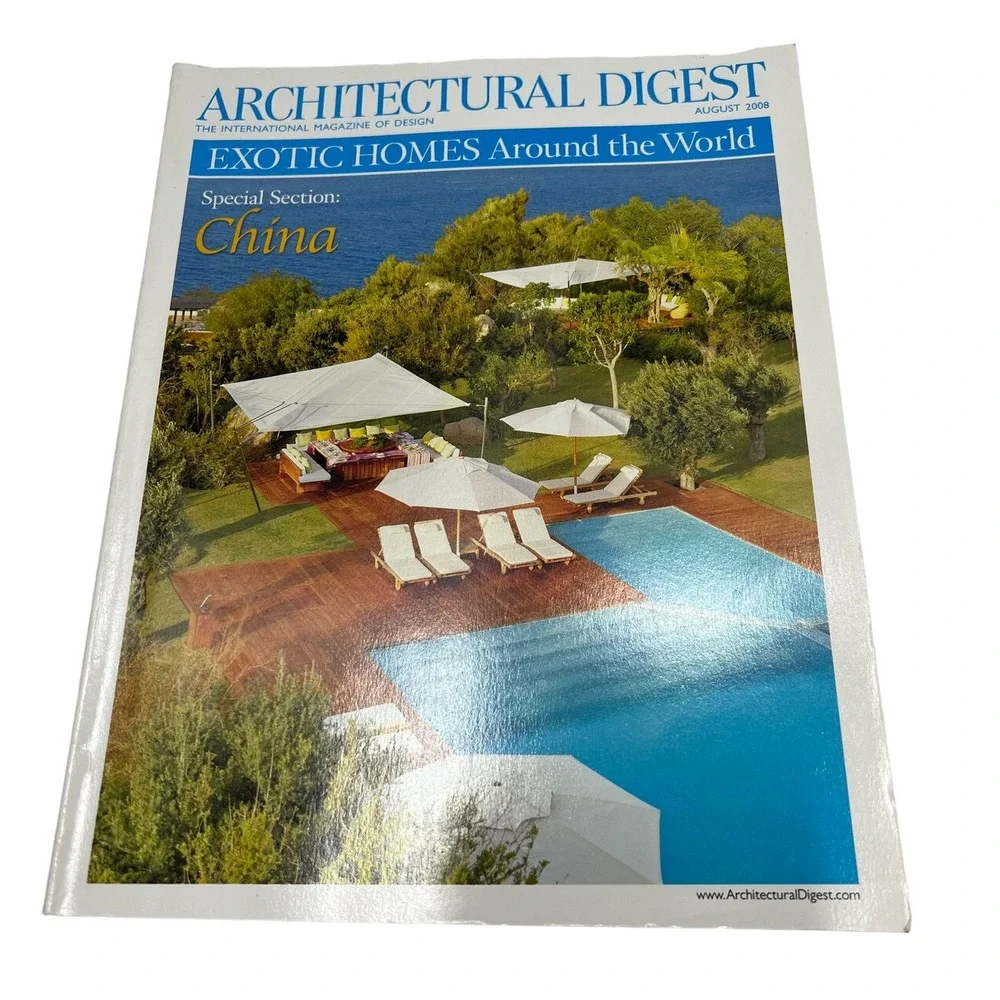 Architectural Digest Book 2008 Lot of 4 Paperback Decoration Magazines